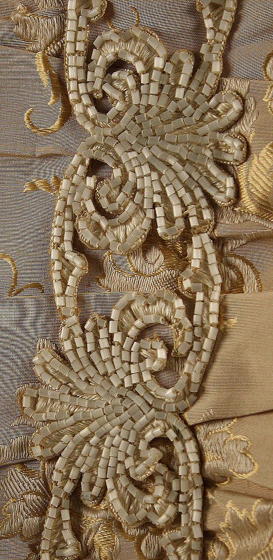 Dinner dress, Maison Vignon (French, active ca. 1850–ca. 1910), silk, glass, French