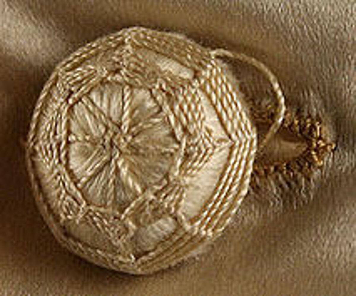 Dinner dress, Maison Vignon (French, active ca. 1850–ca. 1910), silk, glass, French