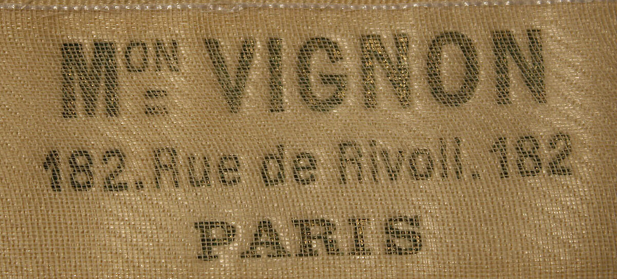 Dinner dress, Maison Vignon (French, active ca. 1850–ca. 1910), silk, glass, French