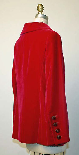 Evening suit, Yves Saint Laurent (French, founded 1961), cotton, glass, French
