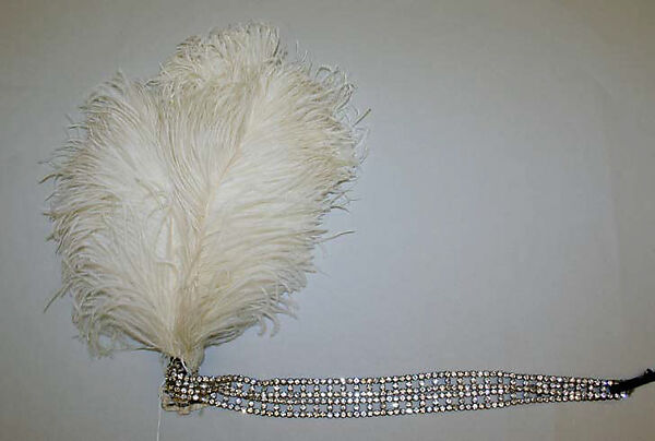 Court presentation ensemble, Boué Soeurs (French, 1897–1957), (a, c, d) silk, metallic threads; (b) silk; (e) feathers, plastic (cellulose nitrate), French