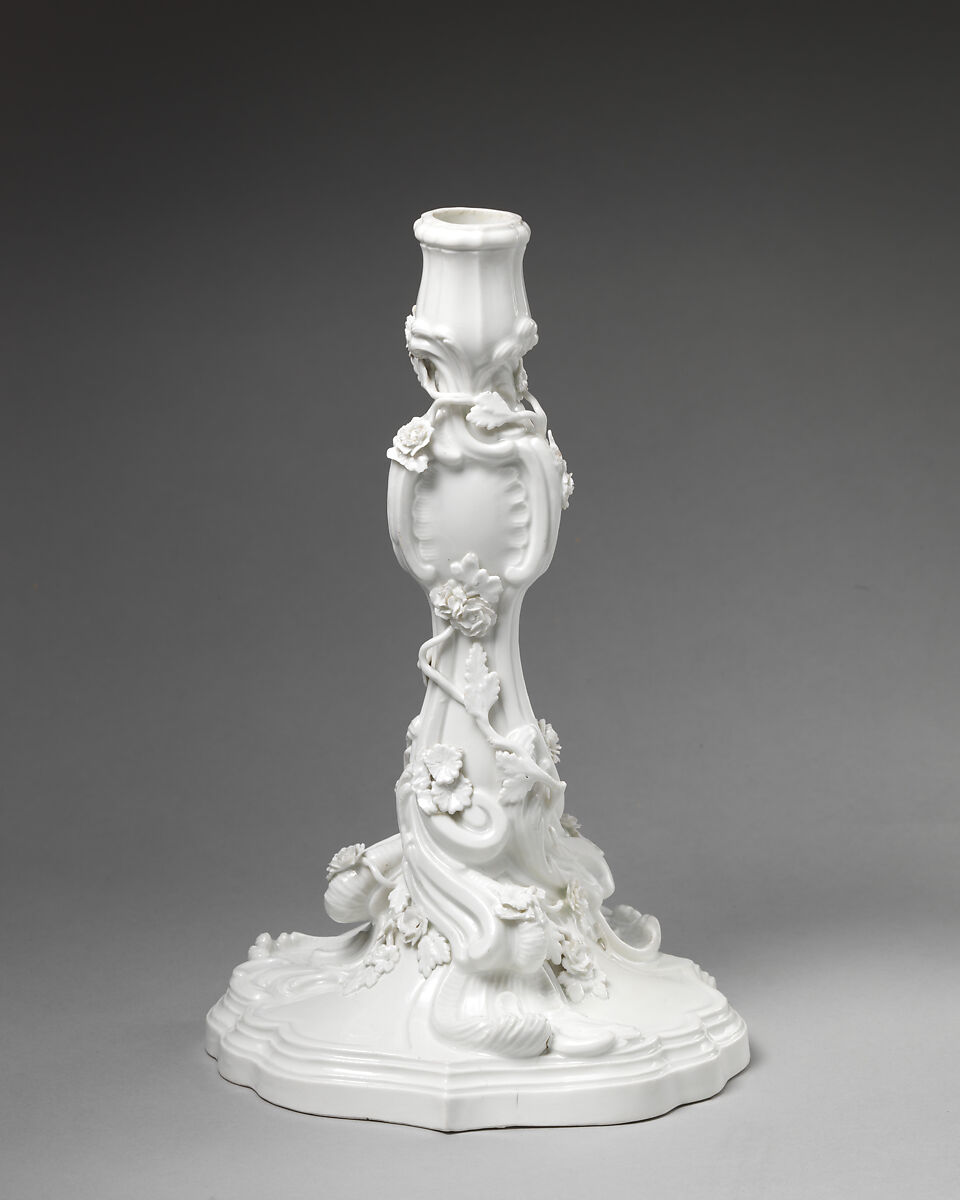 Candlestick, Meissen Manufactory (German, 1710–present), Hard-paste porcelain, German, Meissen 