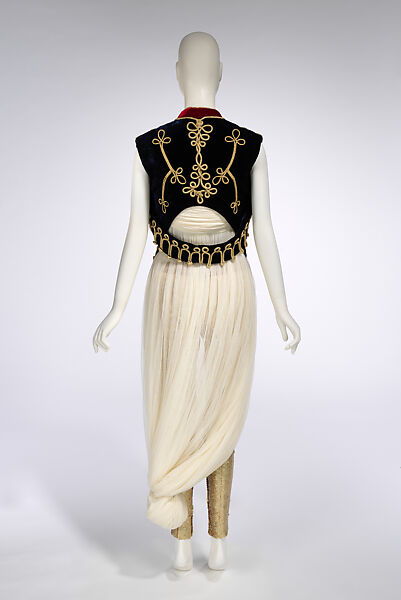 Ensemble, Alexander McQueen (British, founded 1992), (a) viscose, cupro, metal; (b) synthetic fiber, cupro, metal; (c) synthetic fiber, plastic, metal, British