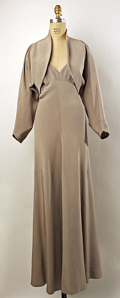 Evening ensemble, Valentina (American, born Kyiv 1899–1989), silk, wool, American