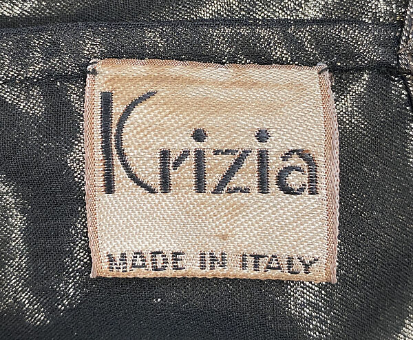 Dress, Krizia (Italian, founded 1954), synthetic fiber, Italian
