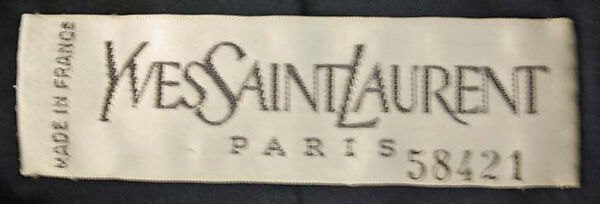 Suit, Yves Saint Laurent (French, founded 1961), wool, silk, French