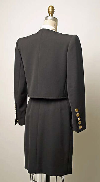Suit, Yves Saint Laurent (French, founded 1961), wool, silk, French