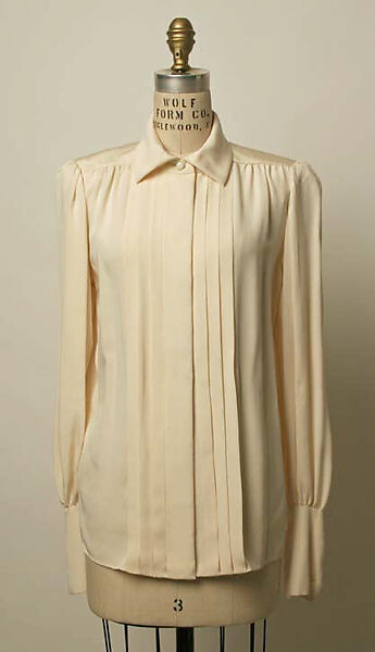 Suit, Yves Saint Laurent (French, founded 1961), wool, silk, French
