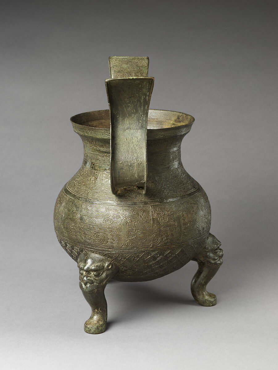 Tripod incense burner, Copper alloy, China