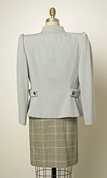 Suit, Valentino S.p.A. (Italian, founded 1959), a) wool
b) silk
c) wool, Italian