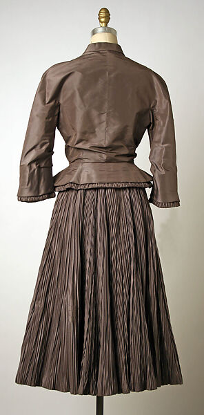 Ensemble, Hattie Carnegie, Inc. (American, 1918–1965), (a,b) silk; (c) synthetic, American