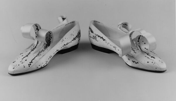 Shoes, Isabel Canovas (French, born 1945), silk, leather, French