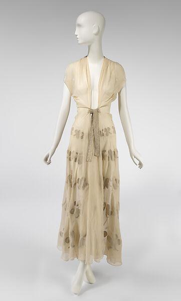 Dress, House of Vionnet (French, active 1912–14; 1918–39), silk, French