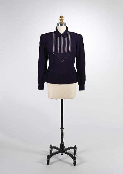 Blouse, House of Lanvin (French, founded 1889), silk, French 