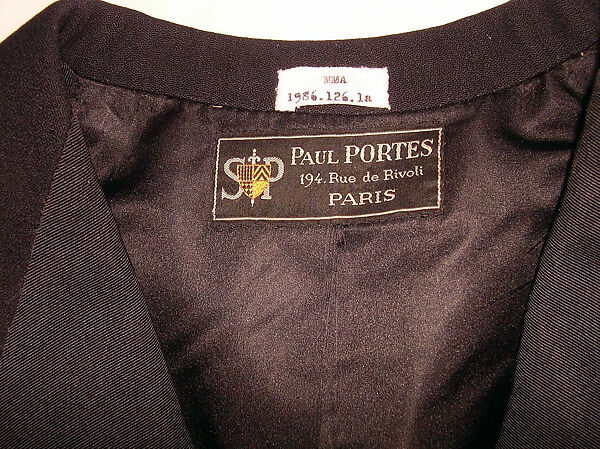 Wedding ensemble, (a, b) Paul Portes, Paris (French), (a, b) wool; (c, d, g, i–k) cotton; (e, f, l, m) silk; (h) leather; (n) beaver, French