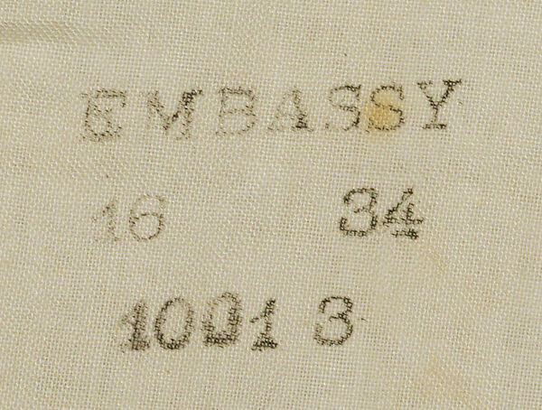 Wedding ensemble, (a, b) Paul Portes, Paris (French), (a, b) wool; (c, d, g, i–k) cotton; (e, f, l, m) silk; (h) leather; (n) beaver, French
