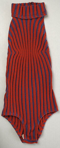 Bathing suit, Rudi Gernreich (American (born Austria), Vienna 1922–1985 Los Angeles, California), wool, cotton, elastic, American