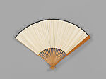 Folding fan with landscape, Probably Jin Kaiding (K Ting King) (American (born China), 1917–1975), Ink and color on paper, China