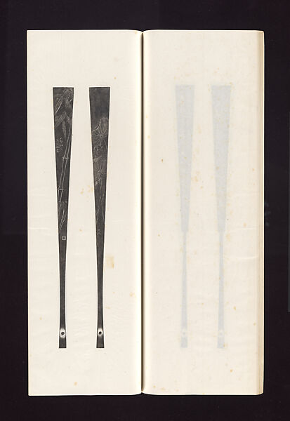 Ink rubbings of bamboo carvings by Jin Xiya, Jin Xiya (Chinese, 1890–1979), Three volumes of rubbings; ink on paper, China