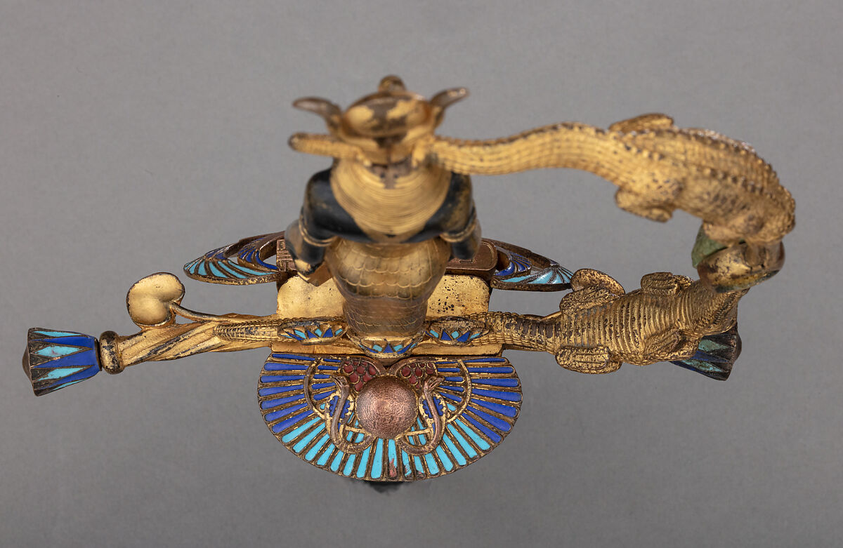 Presentation Sword Honoring Commandant Jean-Baptiste Marchand (1863–1934) for His Conduct at Fashoda, Hilt designed by Jean-Joseph-Marie-Anatole Marquet de Vasselot (French, Paris 1840–1904 Neuilly-sur-Seine), Copper alloy, gold, enamel, jade, steel, French, Paris