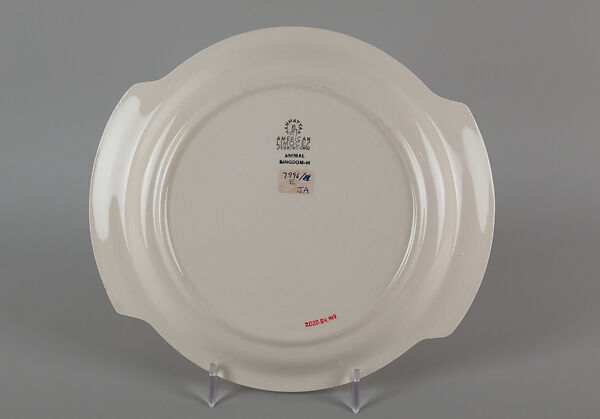 "Animal Kingdom" cake plate, Viktor Schreckengost (American, Sebring, Ohio 1906–2008 Cleveland, Ohio), Earthenware, American