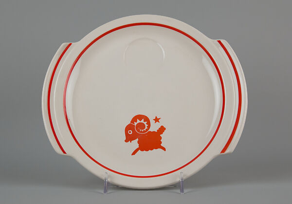 "Animal Kingdom" cake plate, Viktor Schreckengost (American, Sebring, Ohio 1906–2008 Cleveland, Ohio), Earthenware, American 