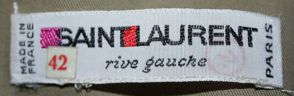 Pantsuit, Yves Saint Laurent (French, founded 1961), cotton, French