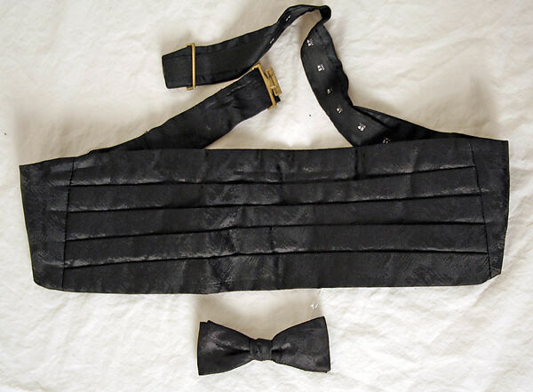 Evening ensemble, Ann E. Lipscomb (American), (a) wool
(b) cotton
(d) silk, American