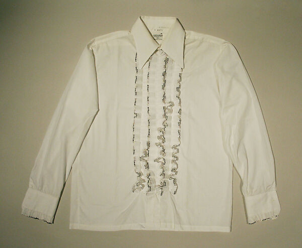 Evening ensemble, Ann E. Lipscomb (American), (a) wool
(b) cotton
(d) silk, American