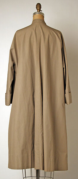 Raincoat, Bonnie Cashin (American, Oakland, California 1908–2000 New York), cotton, American