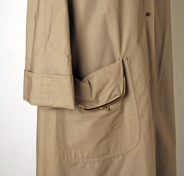 Raincoat, Bonnie Cashin (American, Oakland, California 1908–2000 New York), cotton, American