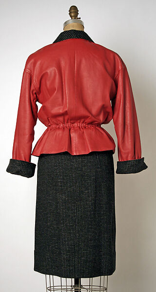 Suit, Bonnie Cashin (American, Oakland, California 1908–2000 New York), (a) leather; (b) wool, American