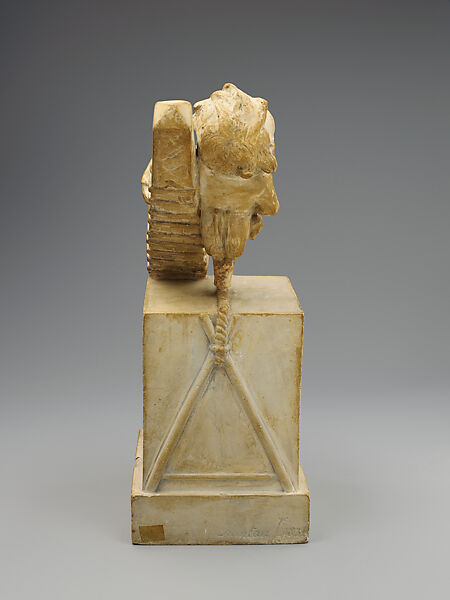 Satirical Portrait of Jean-Baptiste-Apollinaire Lebas (1797–1873), Jean-Pierre Dantan (French, Paris 1800–1869 Baden-Baden), Plaster, French