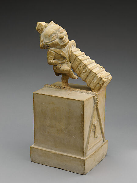 Satirical Portrait of Jean-Baptiste-Apollinaire Lebas (1797–1873), Jean-Pierre Dantan (French, Paris 1800–1869 Baden-Baden), Plaster, French