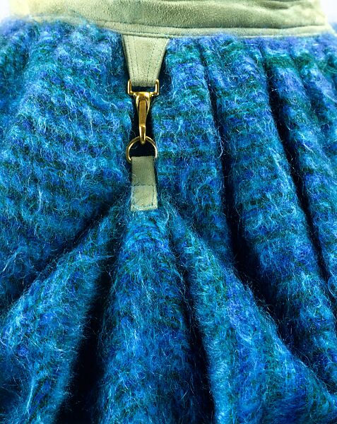 Evening ensemble, Bonnie Cashin (American, Oakland, California 1908–2000 New York), (a) leather; (b) wool, leather, American