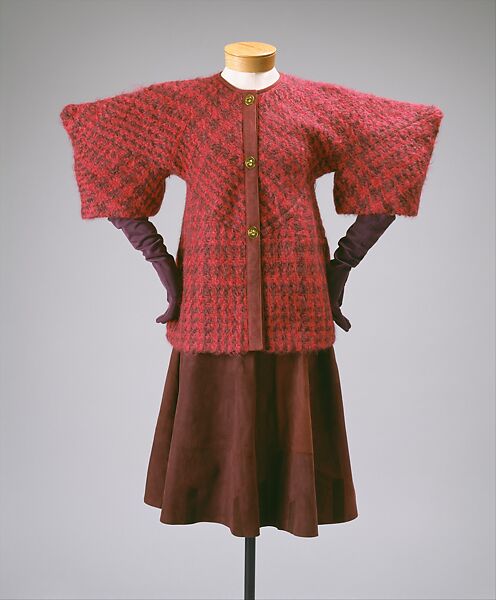 Suit, Bonnie Cashin (American, Oakland, California 1908–2000 New York), (a,b) wool, leather; (c) leather, American 