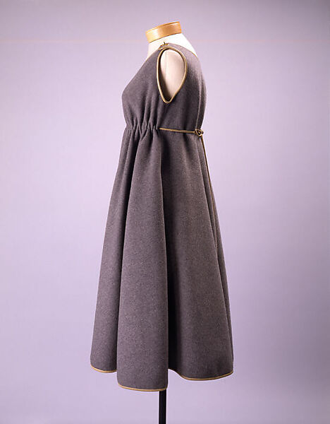 Dress, Bonnie Cashin (American, Oakland, California 1908–2000 New York), (a) wool, leather; (b) leather, American