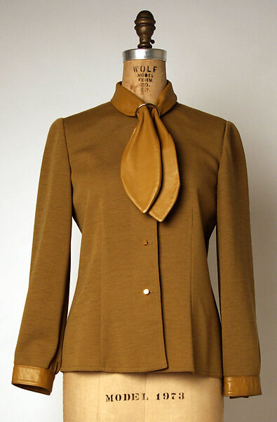 Pantsuit, Bonnie Cashin (American, Oakland, California 1908–2000 New York), (a) wool, leather; (b) cotton, leather, American