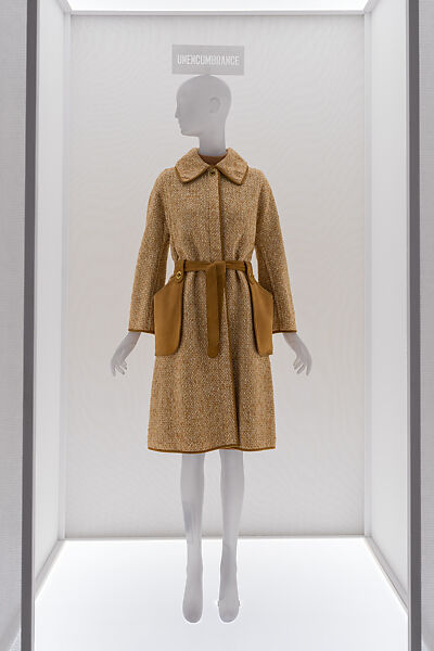 Ensemble, Bonnie Cashin (American, Oakland, California 1908–2000 New York), (a) wool, leather, metal; (b) leather; (c) wool, American