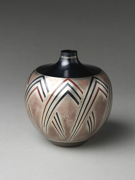 Flower Vase, Katsura Morihito 桂盛仁 (Japanese, born 1944), Silver and copper with inlays of silver, copper and gold alloy (shakudō), Japan