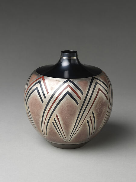 Flower Vase, Katsura Morihito 桂盛仁 (Japanese, born 1944), Silver and copper with inlays of silver, copper and gold alloy (shakudō), Japan