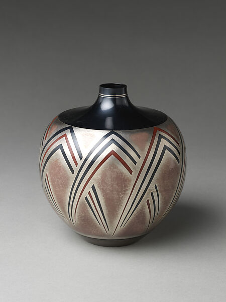 Flower Vase, Katsura Morihito 桂盛仁 (Japanese, born 1944), Silver and copper with inlays of silver, copper and gold alloy (shakudō), Japan