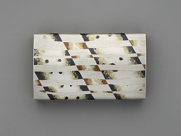 Evening Haze (Banka) Document Box, Oshiyama Motoko 押山元子 (Japanese, born 1958), Silver, copper and gold alloy (shakudō), brass, and copper, Japan