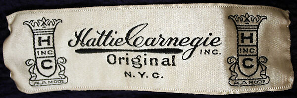 Evening dress, Hattie Carnegie, Inc. (American, 1918–1965), silk, American