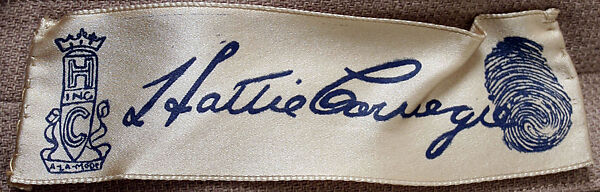 Evening dress, Hattie Carnegie, Inc. (American, 1918–1965), wool, plastic, American