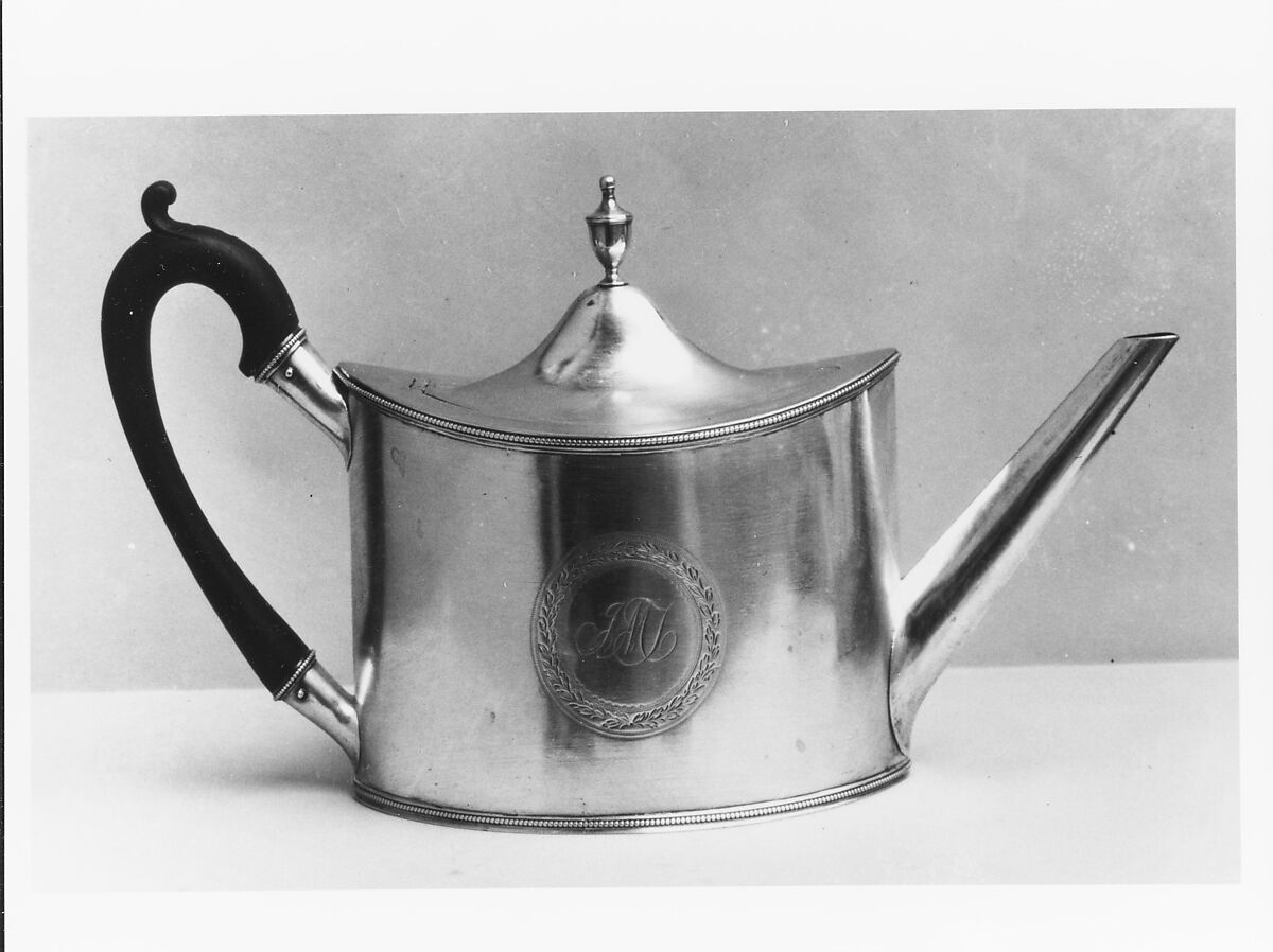 Teapot, Daniel Van Voorhis (1751–1824), Silver, American