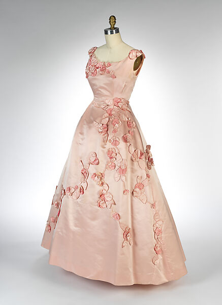 Evening dress, Ann Lowe (American, Clayton, Alabama ca. 1898–1981 Queens, New York), nylon, silk, American