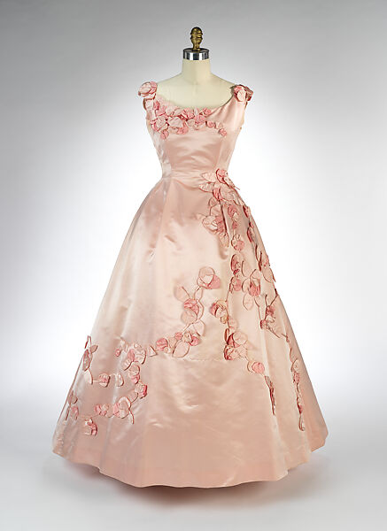 Evening dress, Ann Lowe (American, Clayton, Alabama ca. 1898–1981 Queens, New York), nylon, silk, American 