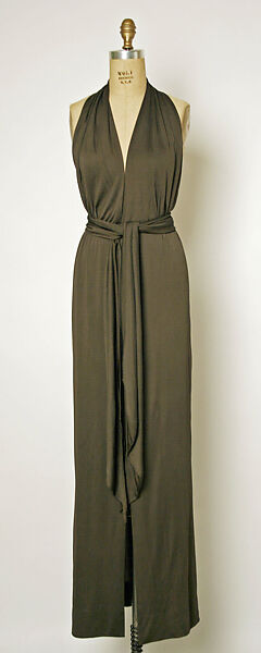 Evening dress, Halston (American, Des Moines, Iowa 1932–1990 San Francisco, California), rayon, American