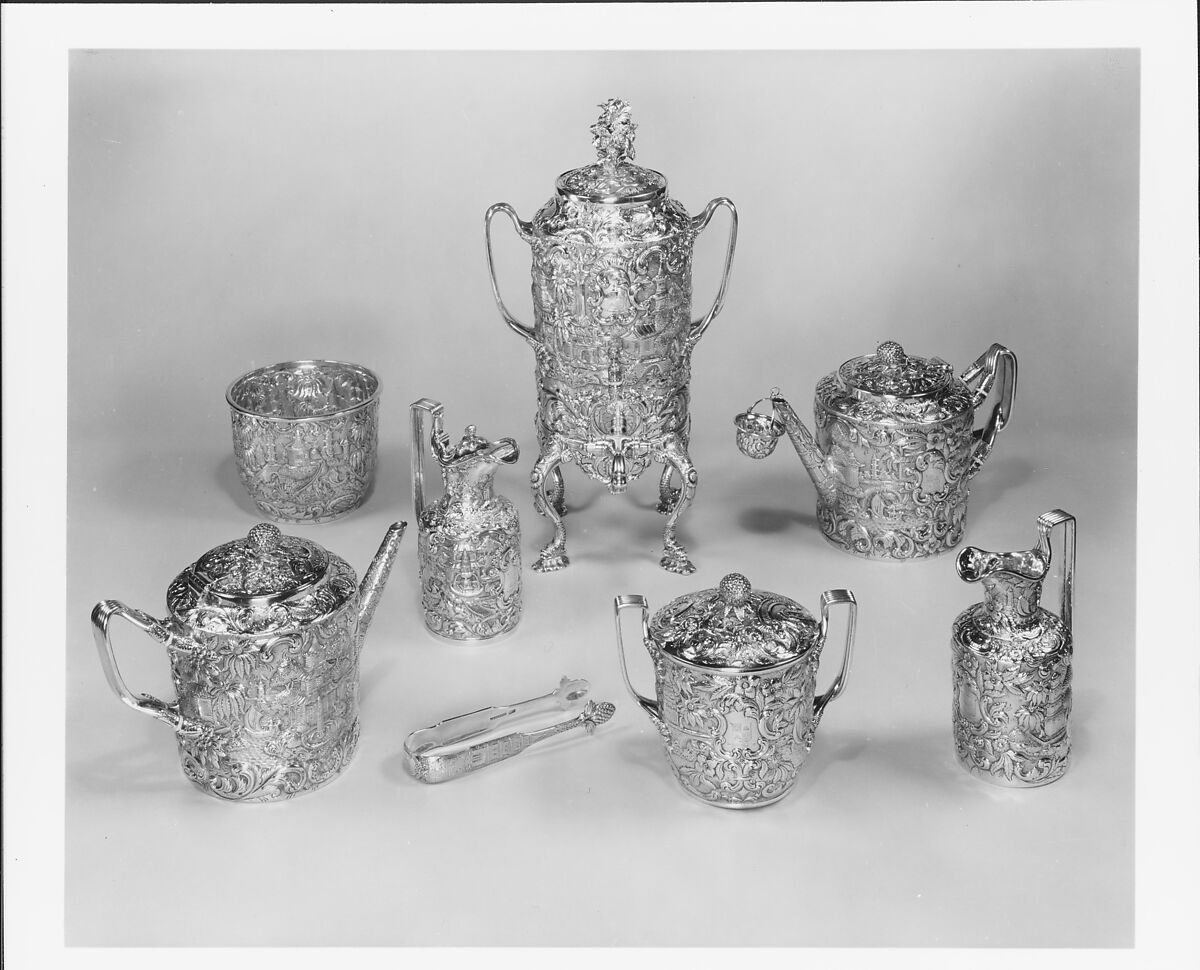 Teapot, Andrew Ellicott Warner (1786–1870), Silver, American